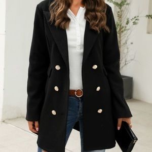 Black pea coat